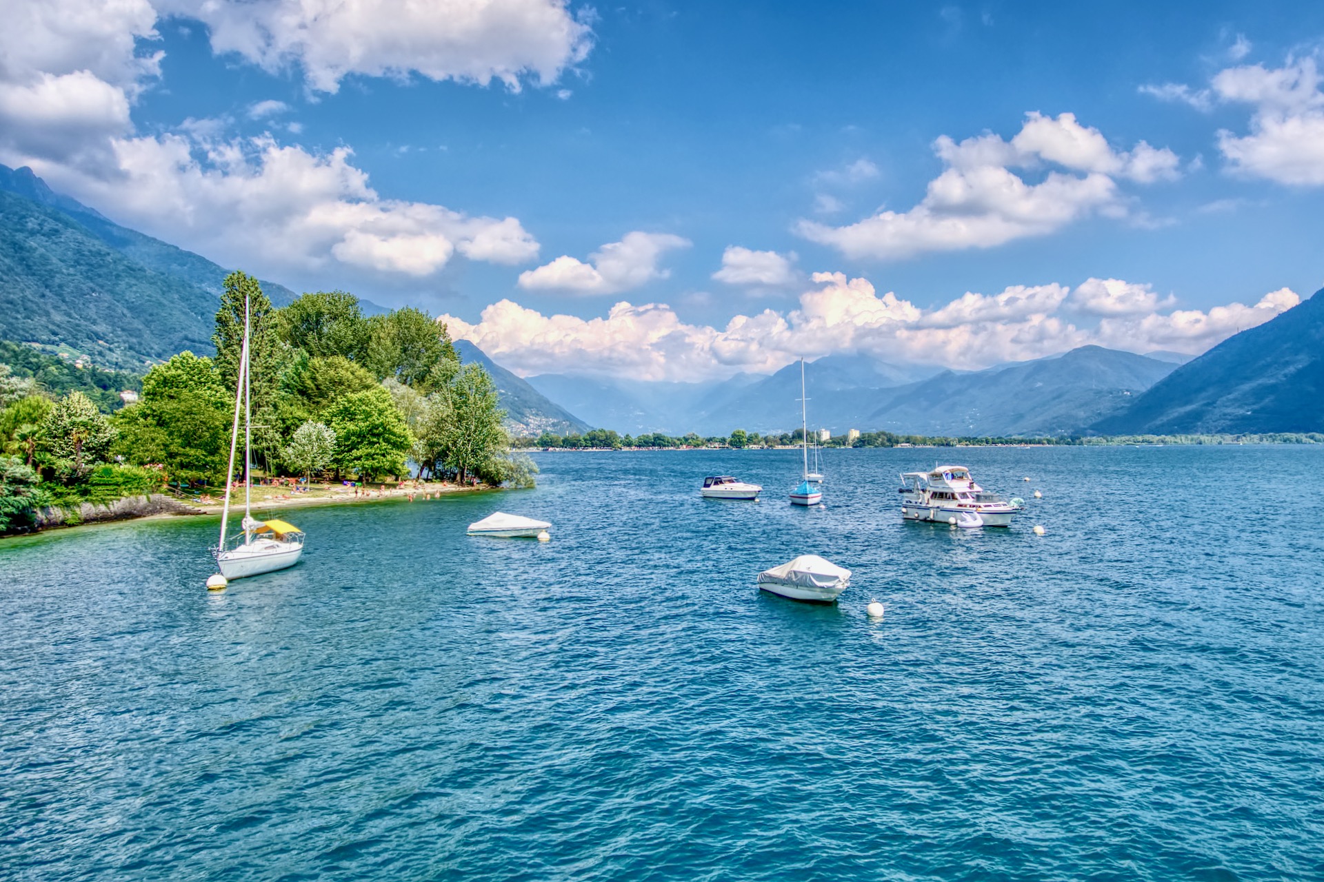 Locarno Region, Lake Maggiore view, Ticino, Switzerland 