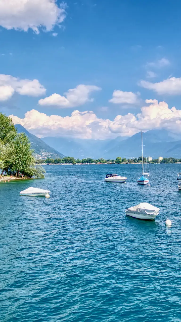 Locarno Region, Lake Maggiore view, Ticino, Switzerland 