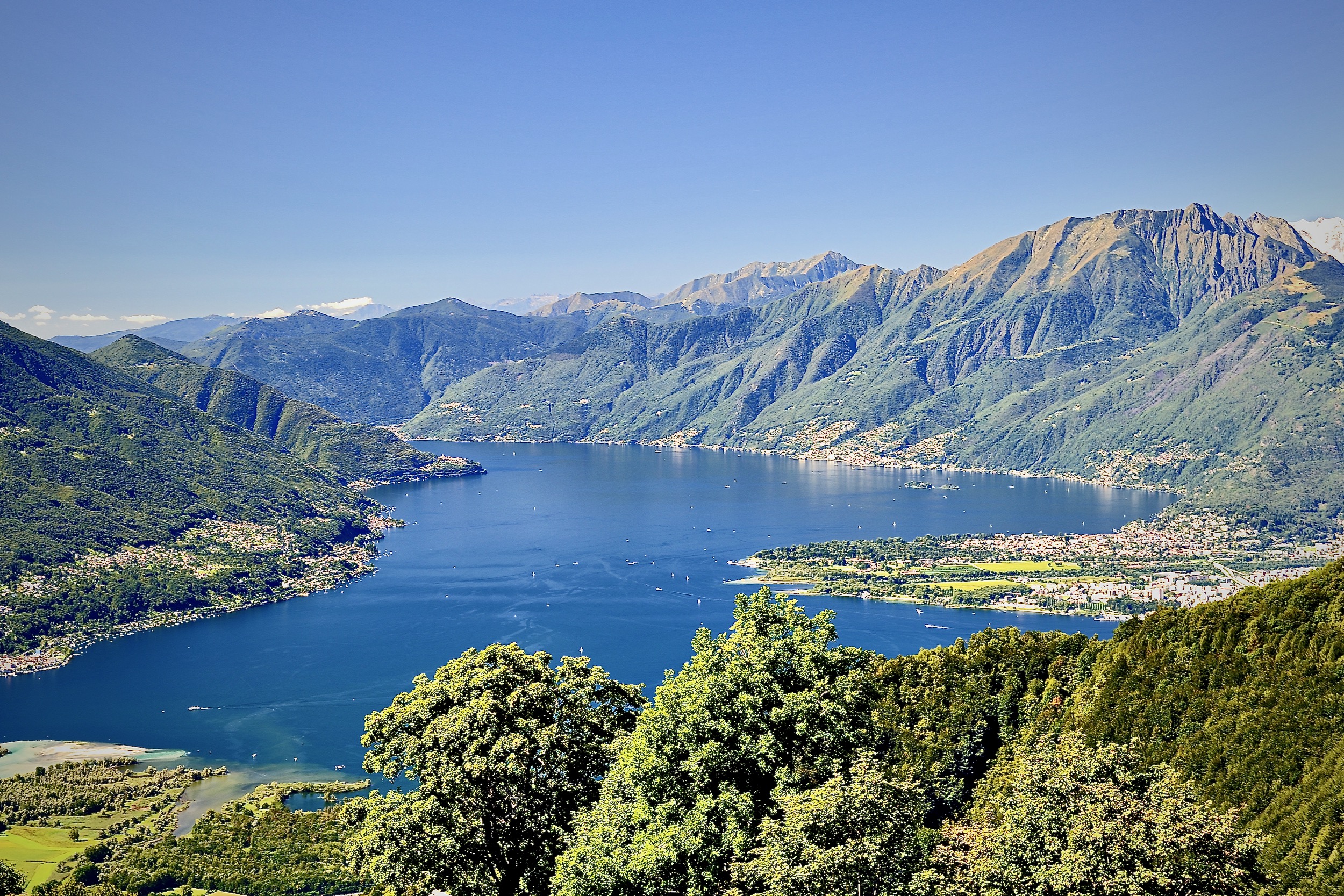 Locarno Region, Lake Maggiore view, Ticino, Switzerland 