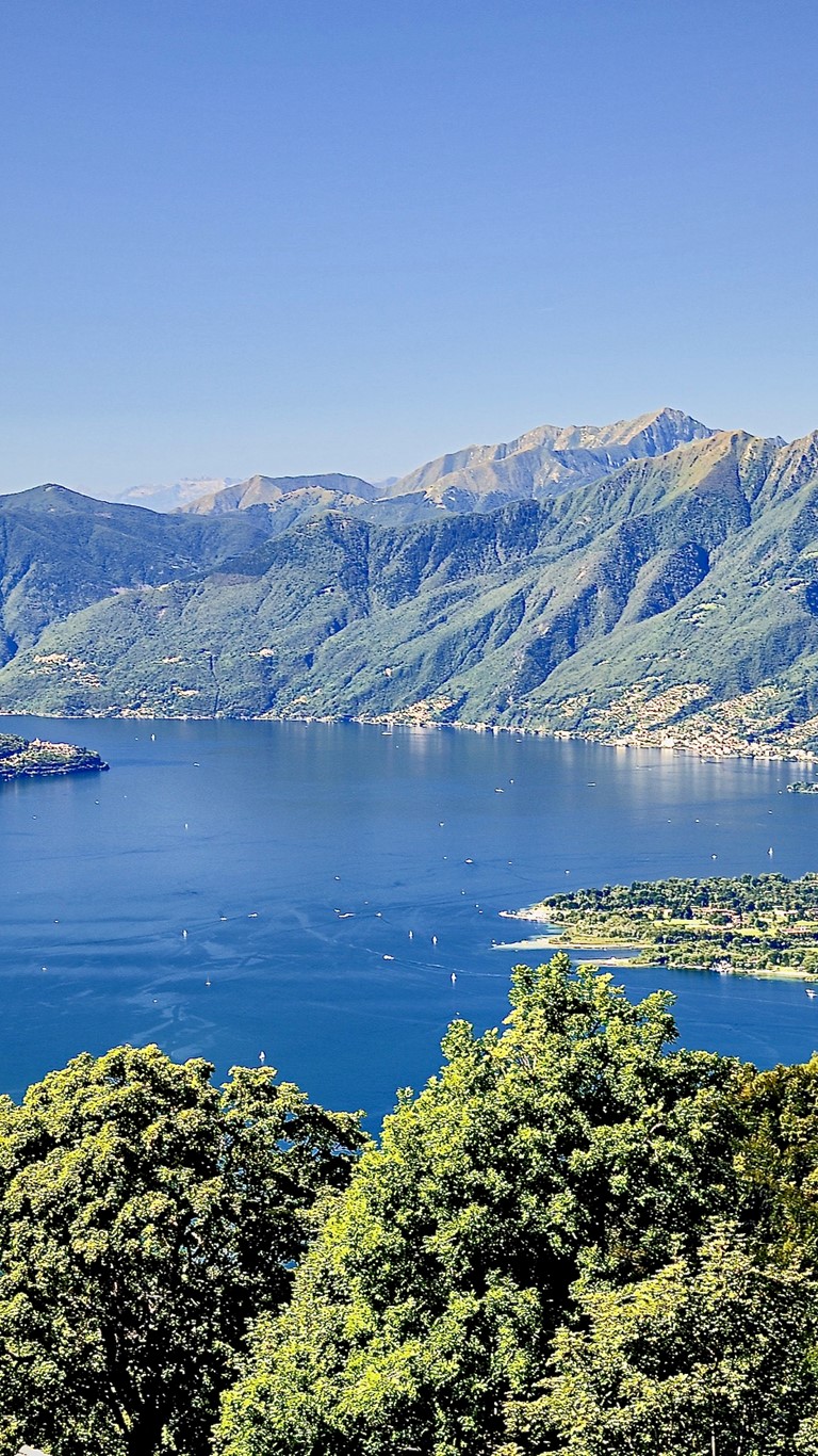 Locarno Region, Lake Maggiore view, Ticino, Switzerland 