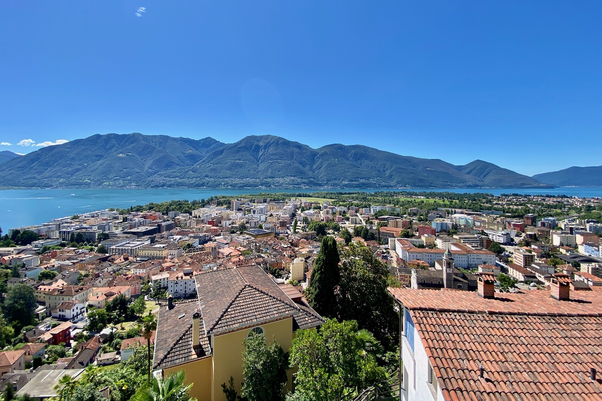 Locarno Region, Locarno city, Lake Maggiore view, Ticino, Switzerland 