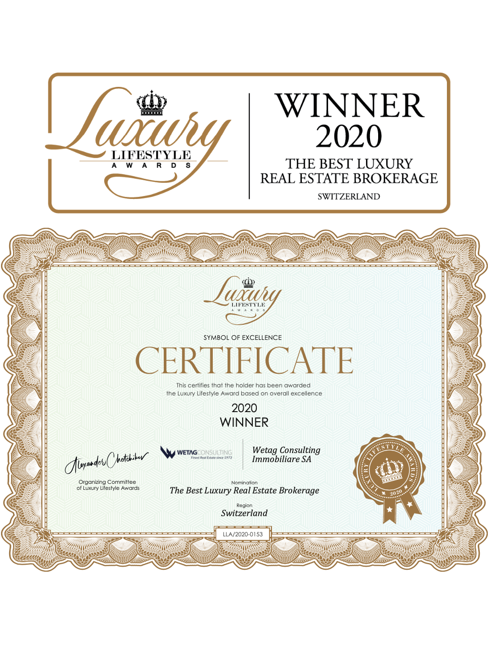 Luxury Lifestyle Award 2020