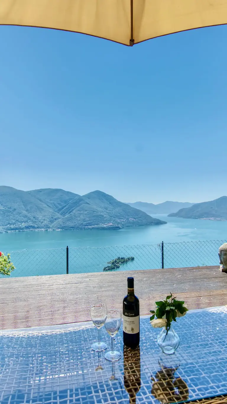 Locarno Region, High above Lake Maggiore view, Ticino, Switzerland 