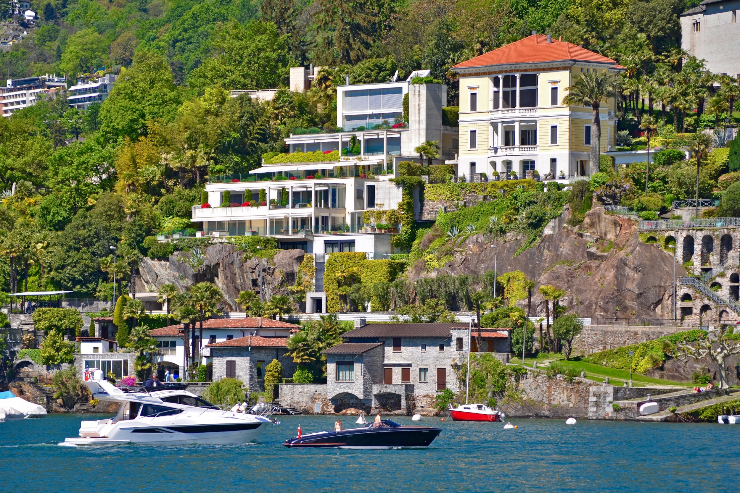 Locarno Region, Ascona, Lake Maggiore view, Ticino, Switzerland 